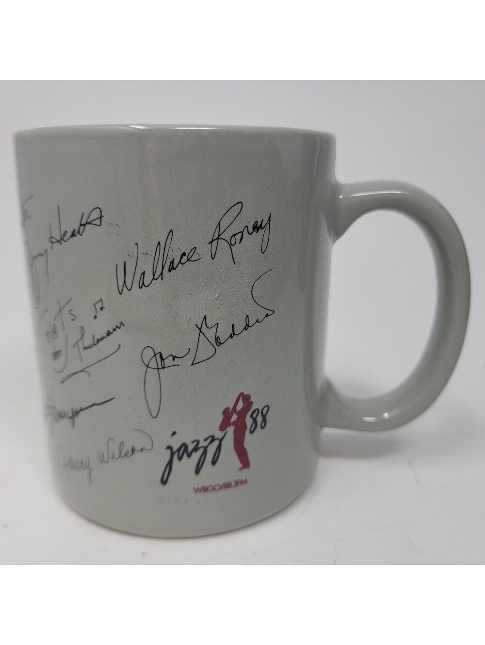 WBGO Jazz 88 Mug 1992 Vintage Jazz Legends Printed Signatures Max Roach